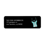 Teal Corset Return Address Labels