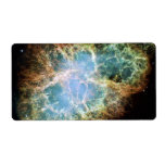 Teal Crab Nebula Labels