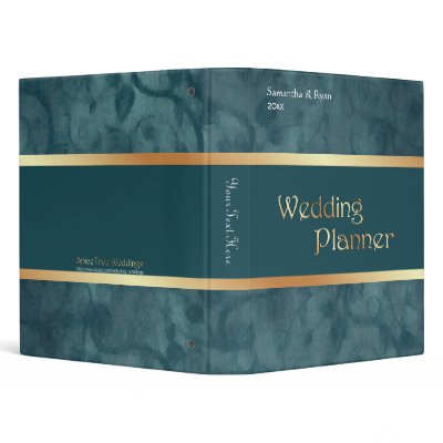 Teal damask planner vinyl binder by spicetreeweddings romantic wedding