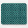 Teal Funky Circles Mousepad