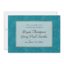 Teal Galaxy WEDDING invitation