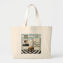 Teal Gluten Free Kitchen Canvas Bag