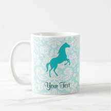 Teal Horse Coffee Mugs