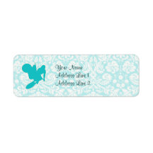 Teal Motocross Whip Custom Return Address Label