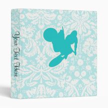Teal Motocross Whip Vinyl Binder