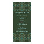 teal olive green rack card template