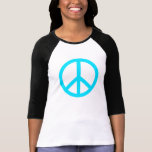 Teal peace sign t shirts