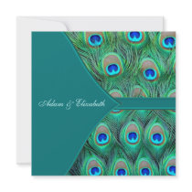Teal Peacock Wedding
