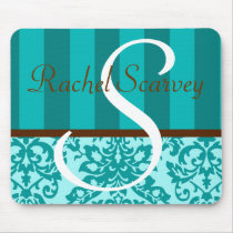 Teal Personalized Mouse Pad