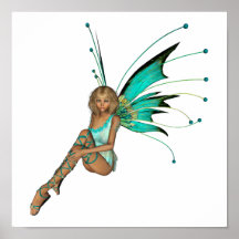 Teal Pixie 3D -1 Print