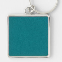 Teal Printed Pattern. Green Blue. Keychains