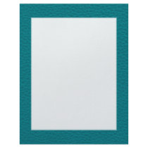 Teal Printed Pattern. Green Blue. Custom Letterhead