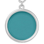 Teal Printed Pattern. Green Blue. Pendants