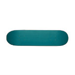Teal Printed Pattern. Green Blue. Skate Deck