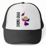 Teal, Purple, and Pink CHEMO GRAD 1 Thyroid Cancer Hats