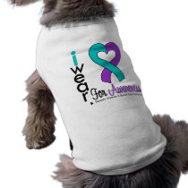 Teal & Purple Heart Ribbon Domestic Violence