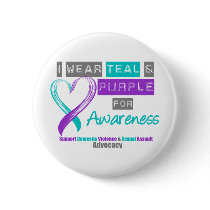 Teal & Purple Ribbon Domestic Violence Awareness