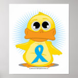Teal Ribbon Duck posters