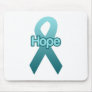 Teal Ribbon for Hope Mouse Pads