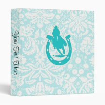 Teal Rodeo Binders