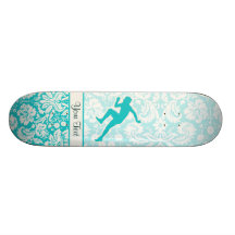 Teal Running Skate Decks