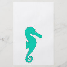 Teal Seahorse Full Colour Flyer