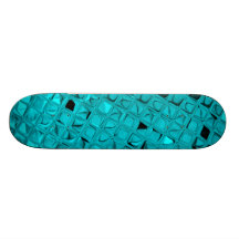 Teal Shiny Diamonds Sissy Girly Girl Skateboard