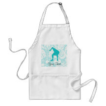 Teal Speed Skater Apron