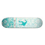 Teal Speed Skater Skateboard Decks