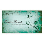 Teal Vintage Farmer's Market Leafy Business Card