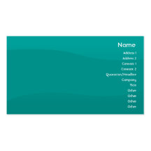 Teal Wave - Business Business Card Templates