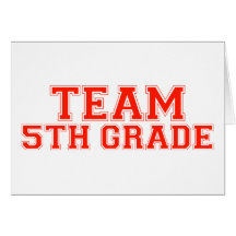 Team 5th Grade Cards