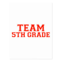 Team 5th Grade Postcard