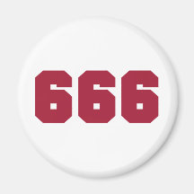 Team 666 refrigerator magnet