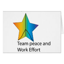 team and work effort greeting card