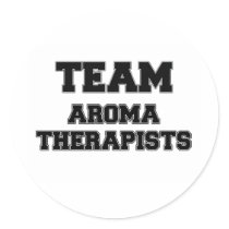 Team Aroma Therapists Round Stickers