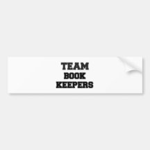 Team Book Keepers Bumper Stickers
