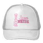 Team Bride 1 JUNIOR JR BRIDESMAID Mesh Hats