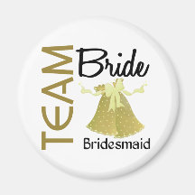 Team Bride 2 Bridesmaid Refrigerator Magnet
