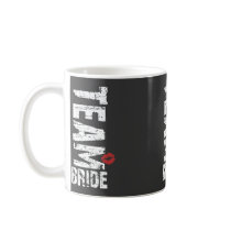 Team Bride Big Grunge Text Coffee Mugs