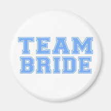 Team Bride (Blue) Fridge Magnets