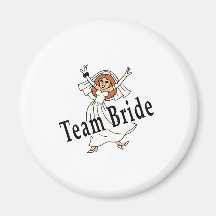 Team Bride Fridge Magnet