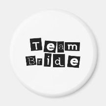 Team Bride Fridge Magnets