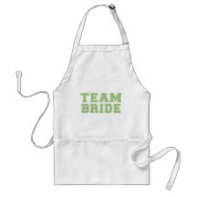 Team Bride (Green) Aprons