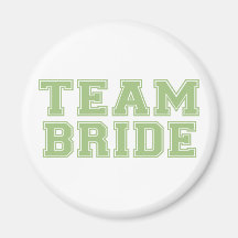 Team Bride (Green) Fridge Magnets