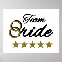 Team Bride Poster