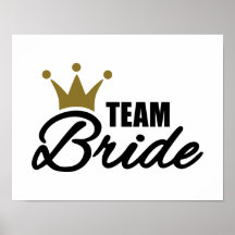 Team Bride Print