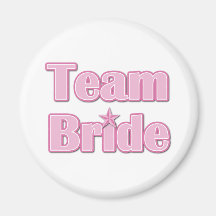 Team Bride Refrigerator Magnets