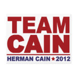 Team Cain 2012 Postcard