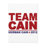 Team Cain 2012 postcards